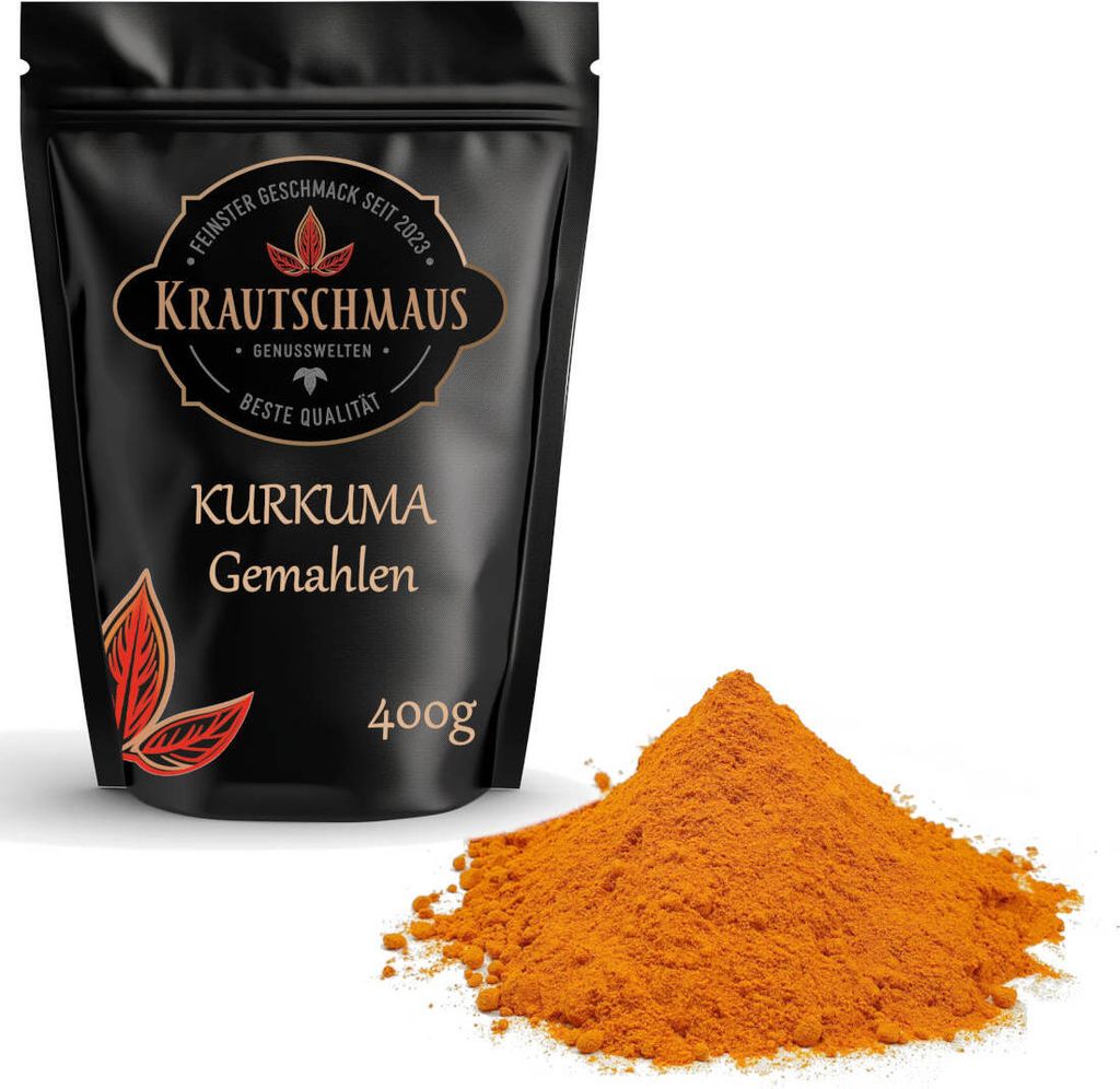 400g Kurkuma gemahlen von Krautschmaus, schonend getrocknet, voller Geschmack