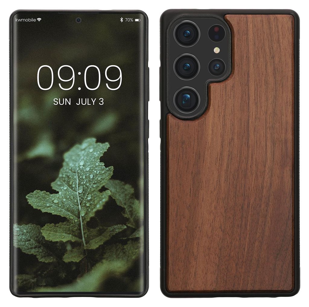 kwmobile Handyhülle für Samsung Galaxy S25 Ultra Hülle Holz Produktbild 