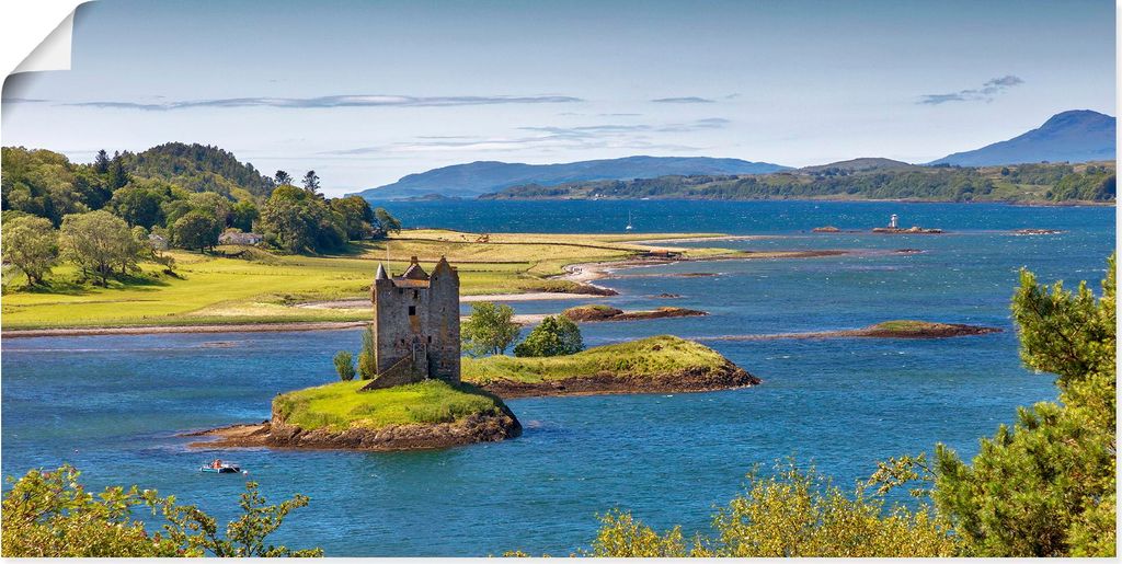 ARTland Poster Castle Stalker am Loch Linnhe Größe: 100x50 cm
