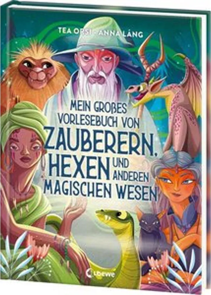 Grand album de lecture magique avec illustrations et histoires de sorcier