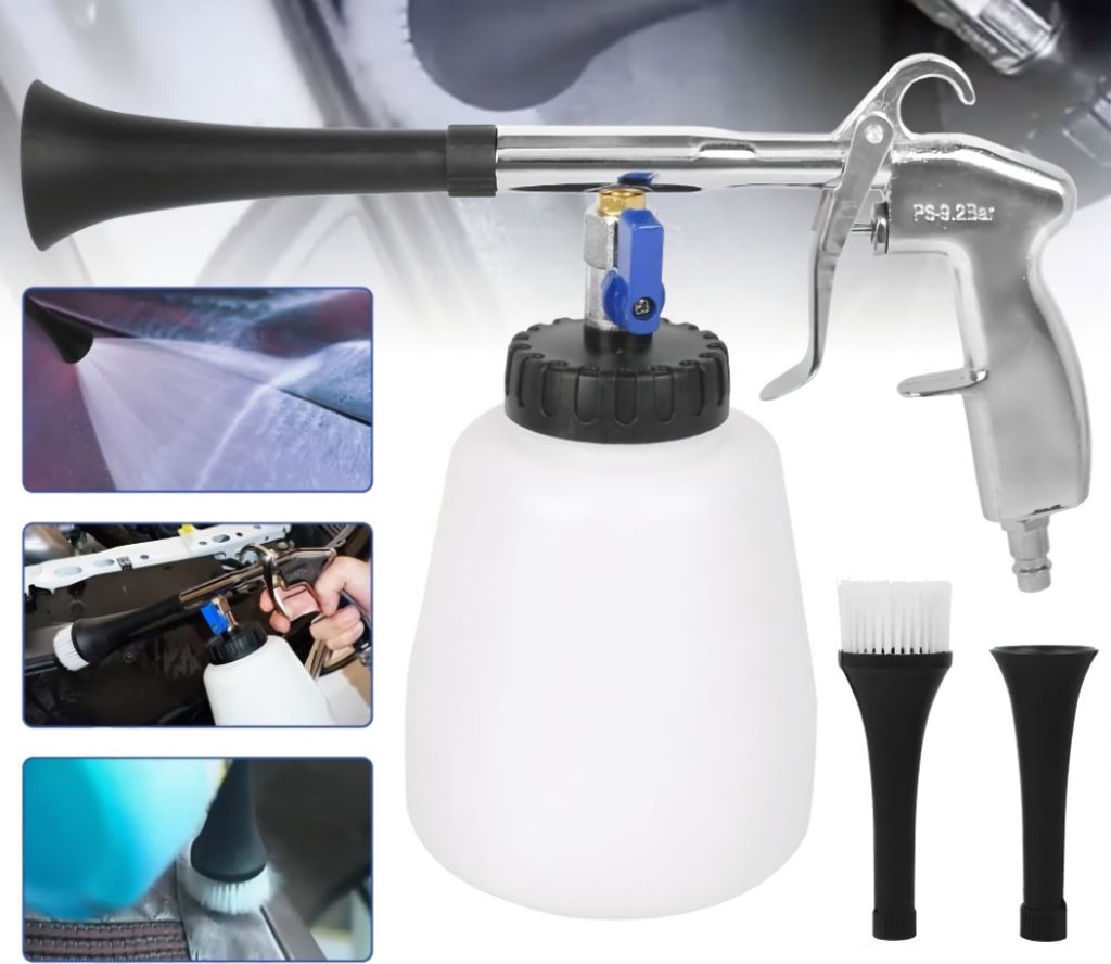 LUXTOM | Automatischer Waschpistole, 1000ml, für Autositz, Dashboard, Teppich, Auto Innenraum Reiniger, Reinigungspistole, Polsterreiniger Pistole