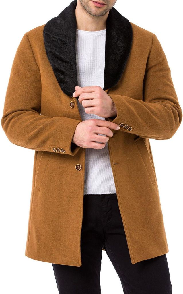 Red Bridge Herren Jacke Trenchcoat Mantel Braun L