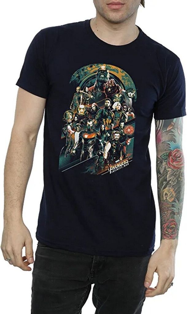 Avengers Infinity War - T-Shirt für Herren BI883 (XL) (Marineblau)