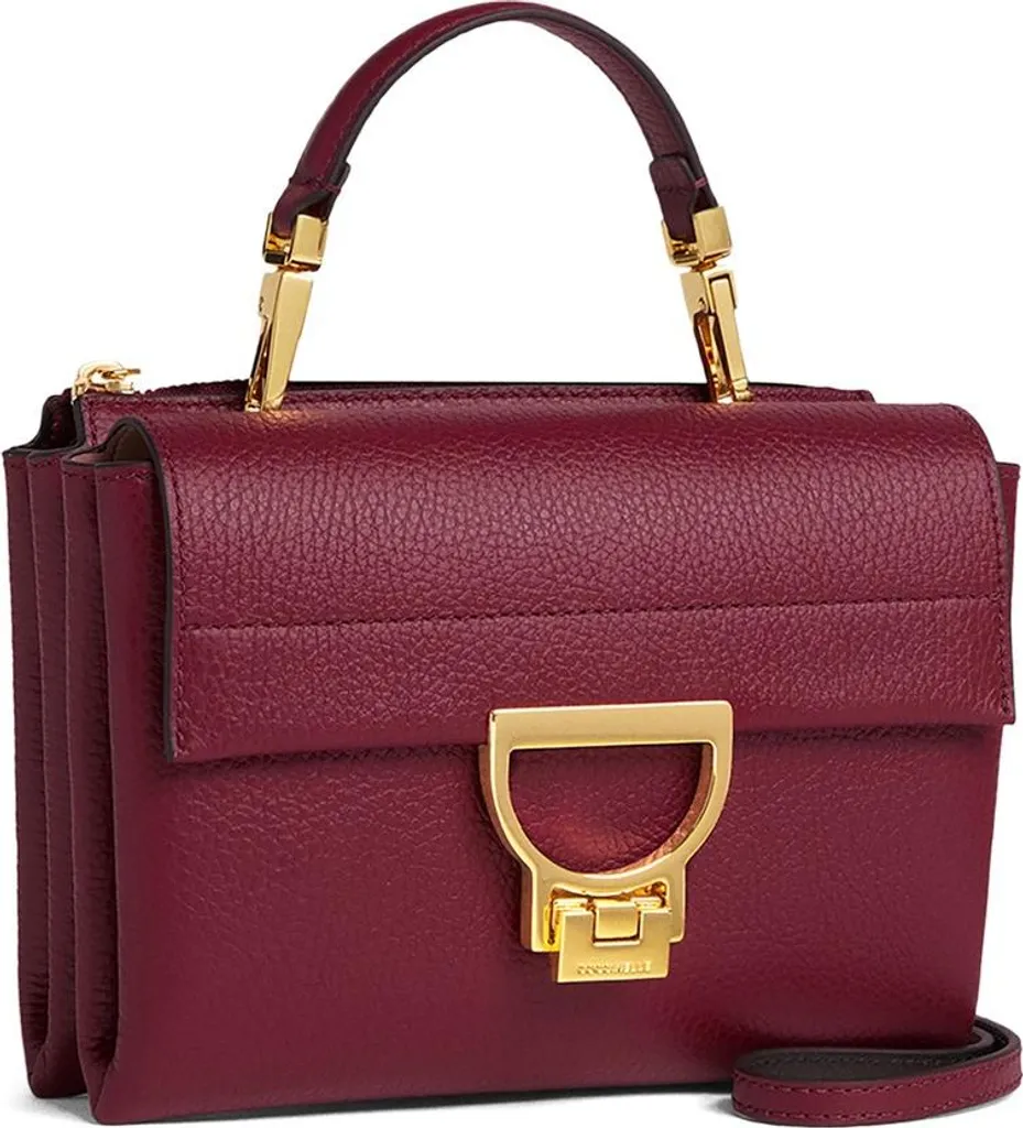 Sac violet flexible haute qualité avec logo métallique pour femme chic