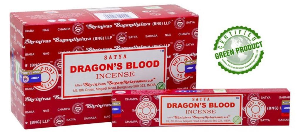 Satya "Dragon's Blood" Räucherstäbchen 15gr. Produktbild 