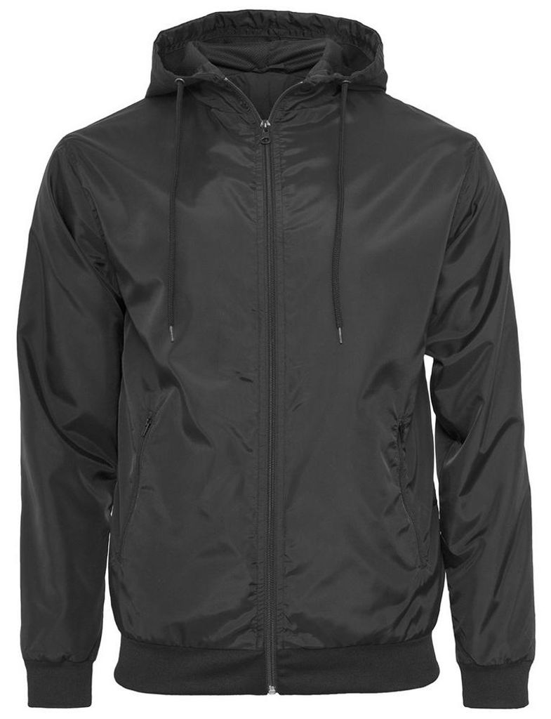 Build Your Brand - Windrunner Jacke für Herren/Damen Uni LT2654 (L) (Schwarz)
