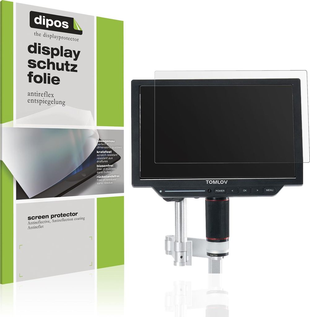2x Schutzfolie für TOMLOV DM9 Max 10.1 Zoll matt Displayschutzfolie Folie Display Schutz dipos