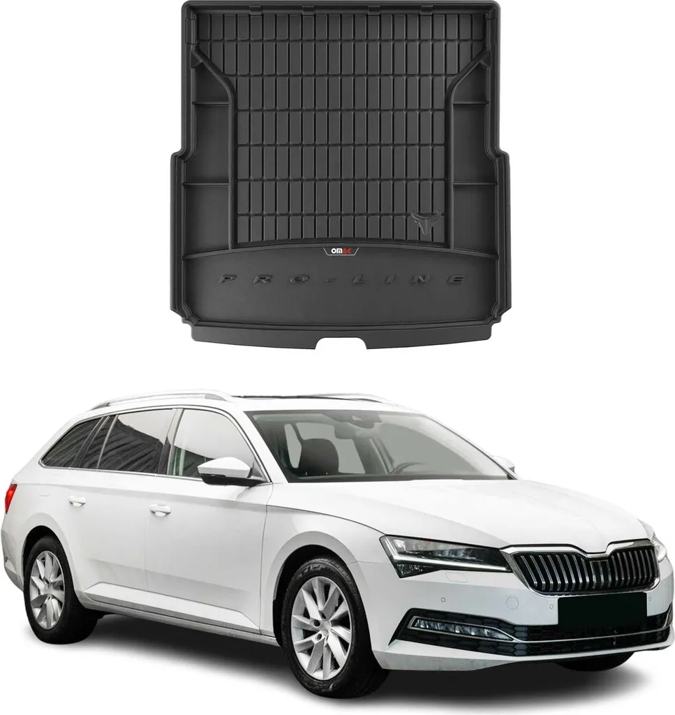 Protezione Bagagliaio Skoda Superb Estate 2015-2025 | Vasca Gomma OMAC