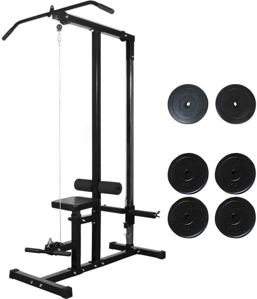 Fitnessstation mit Gewichtsscheiben 40 kg