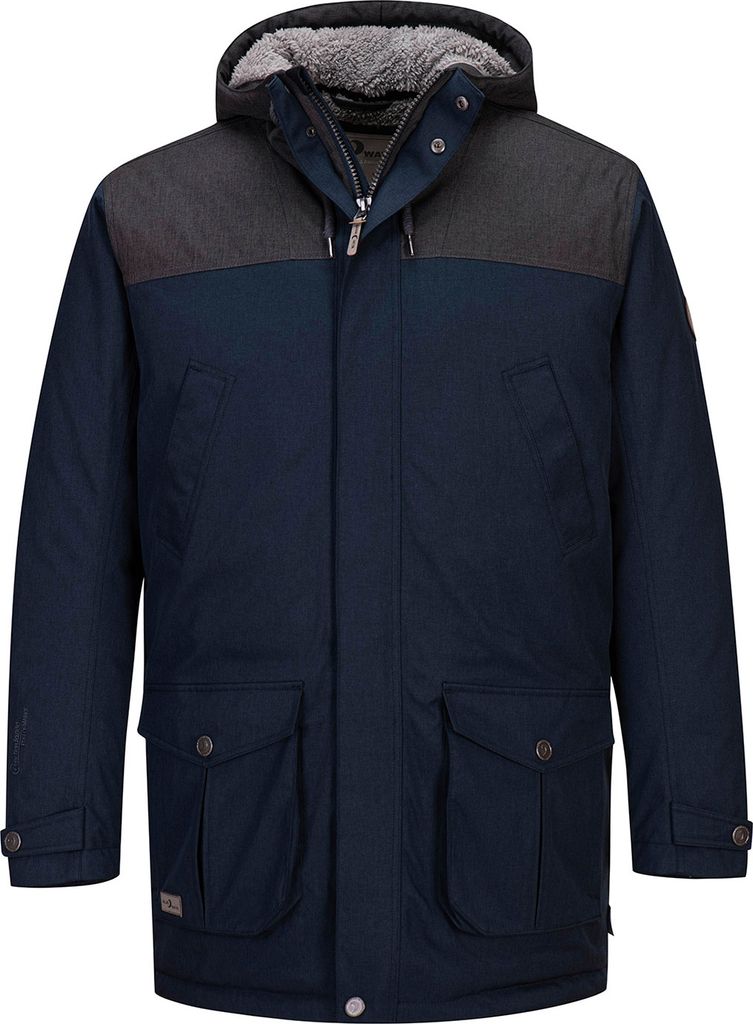 Blue Wave Herren Funktionsparka wattiert Jacke Kai Parka
