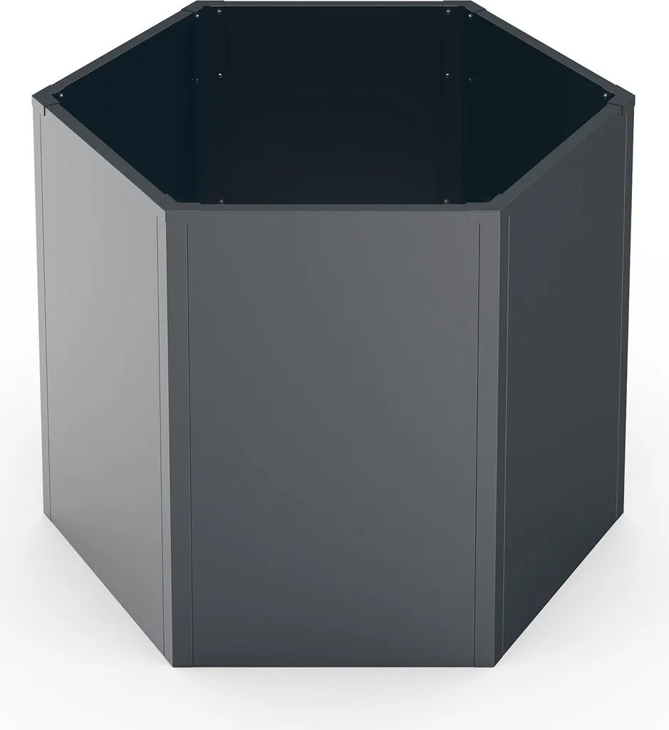 Carré potager hexagonal Westmann Varia 77 en acier gris anthracite - 5