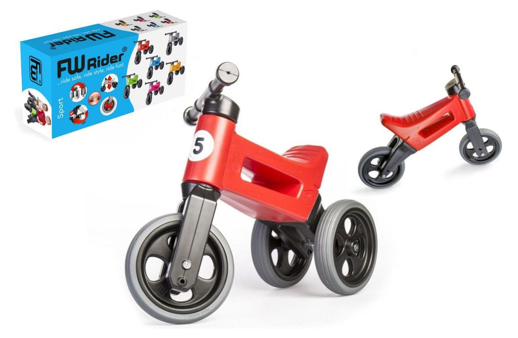 Corridino FUNNY WHEELS Rider Sport rosso 2 in 1, altezza Immagine del prodotto 