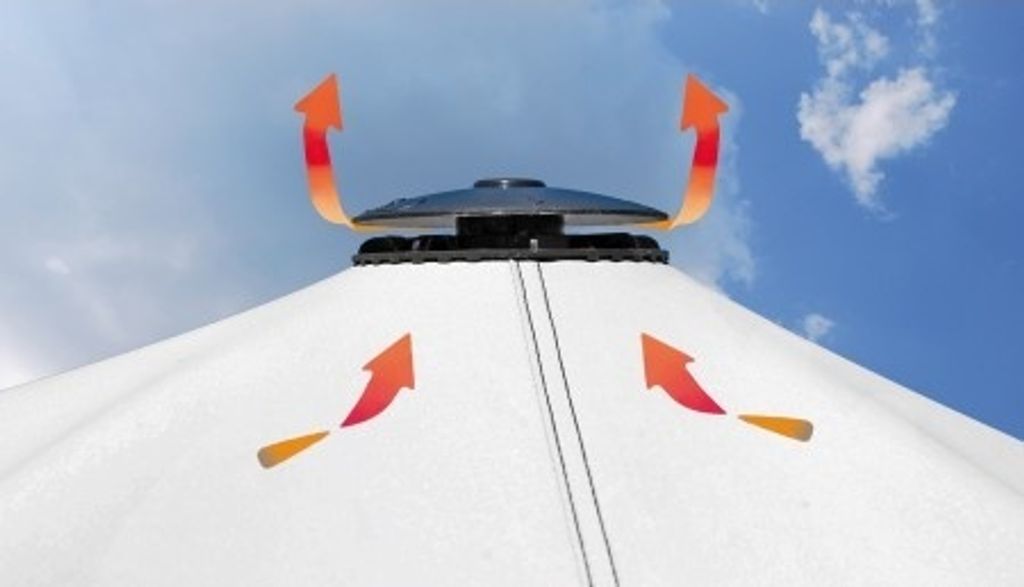 Boatvent III/Planenlüfter schwarz Produktbild 