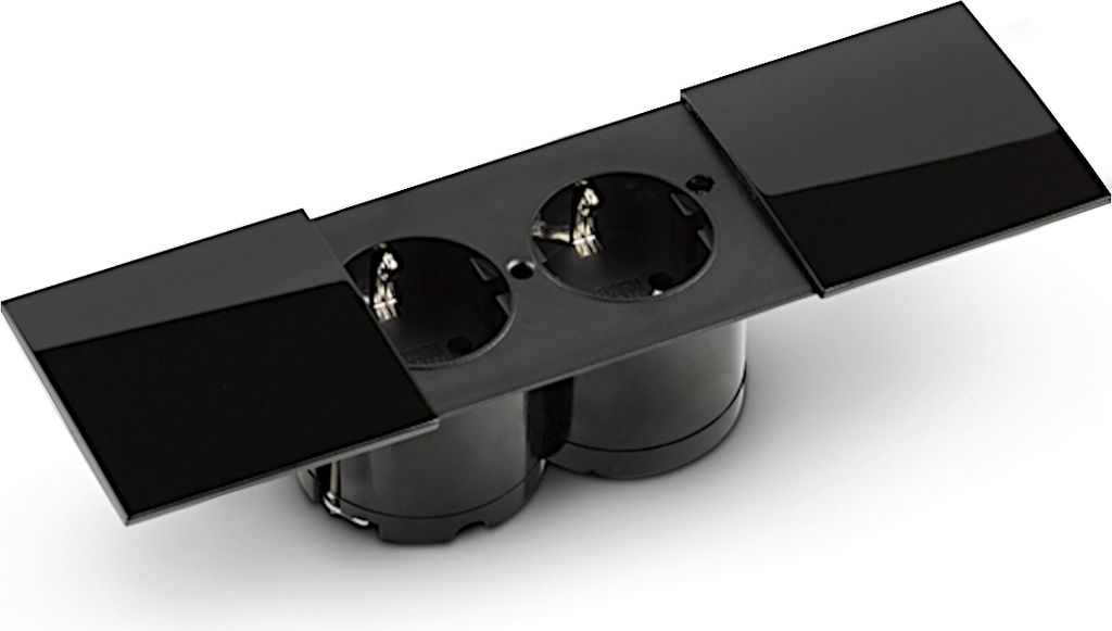 Bachmann 931002 Schuko-Stecker, schwarz Produktbild 