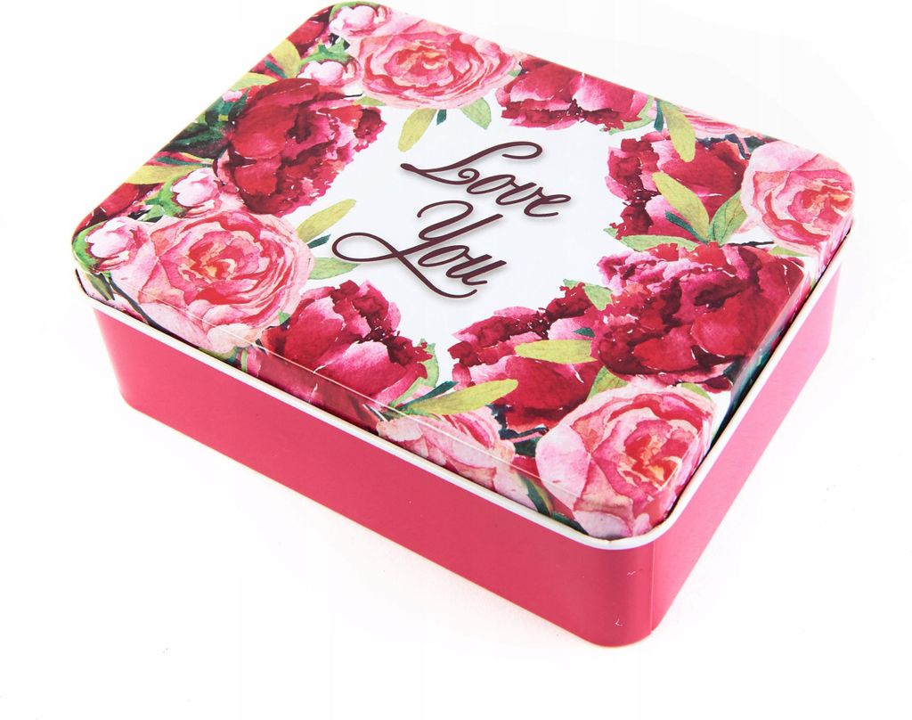 Metallbox mit Deckel Bunt - Dekorative Geschenkbox & Aufbewahrungsdose Rechteckig