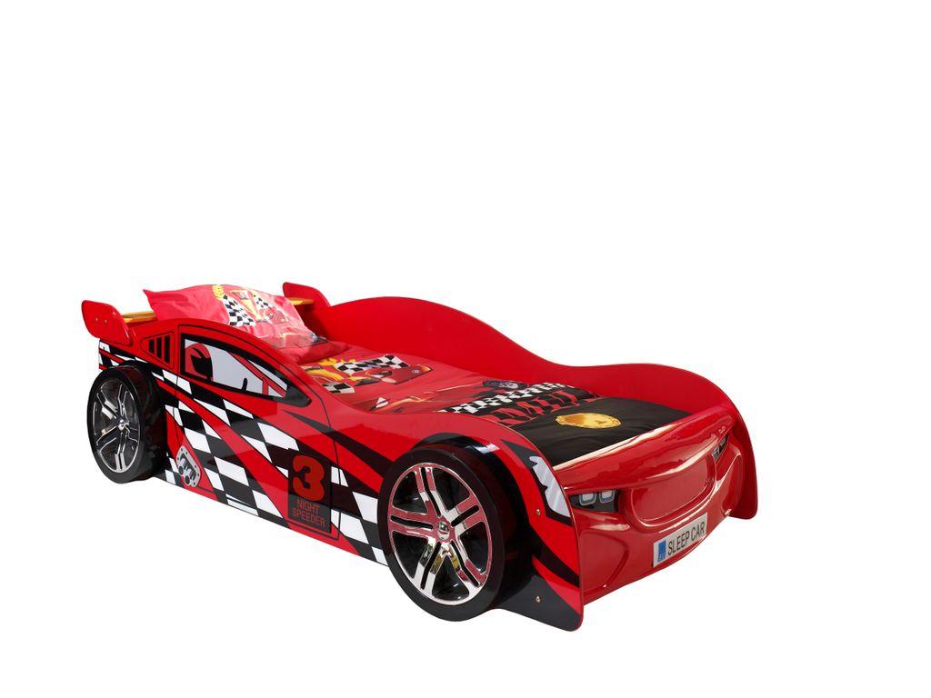 Autobett Night Speeder 90 x 200cm - Rot Produktbild 