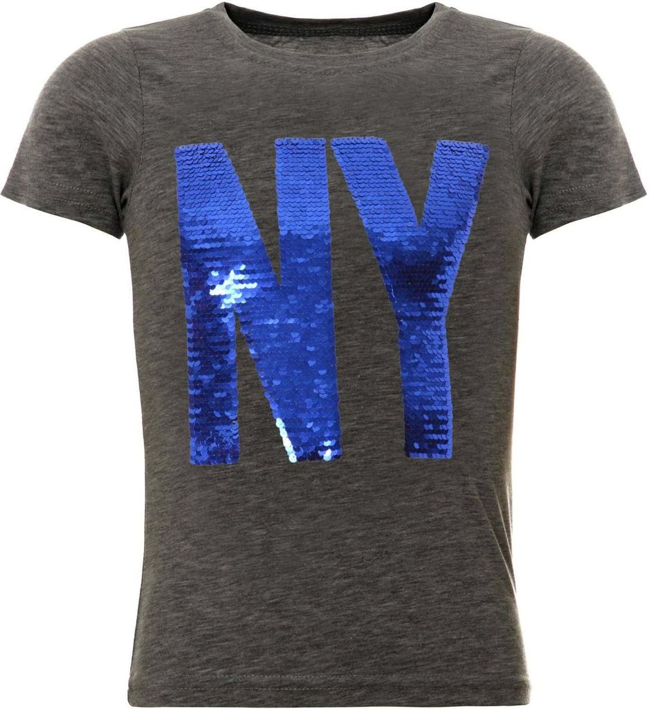 BEZLIT Jungen Wende Pailletten T-Shirt mit tollen Motiv Anthrazit 104