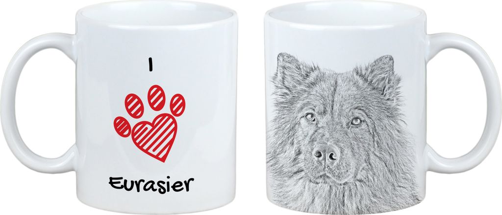 Eurasier - Tasse mit Hund, entzückende Tasse mit Grafik, Geschenk mit Ihrem Foto von der Marke Art-Dog