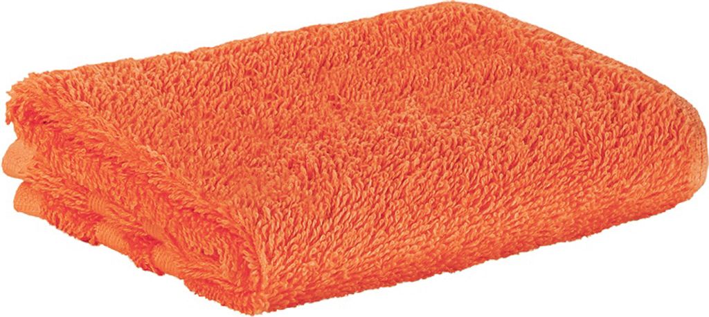 Premium Frottee Gästehandtuch 30x50 cm in orange von StickandShine in 500g/m² aus 100% Baumwolle