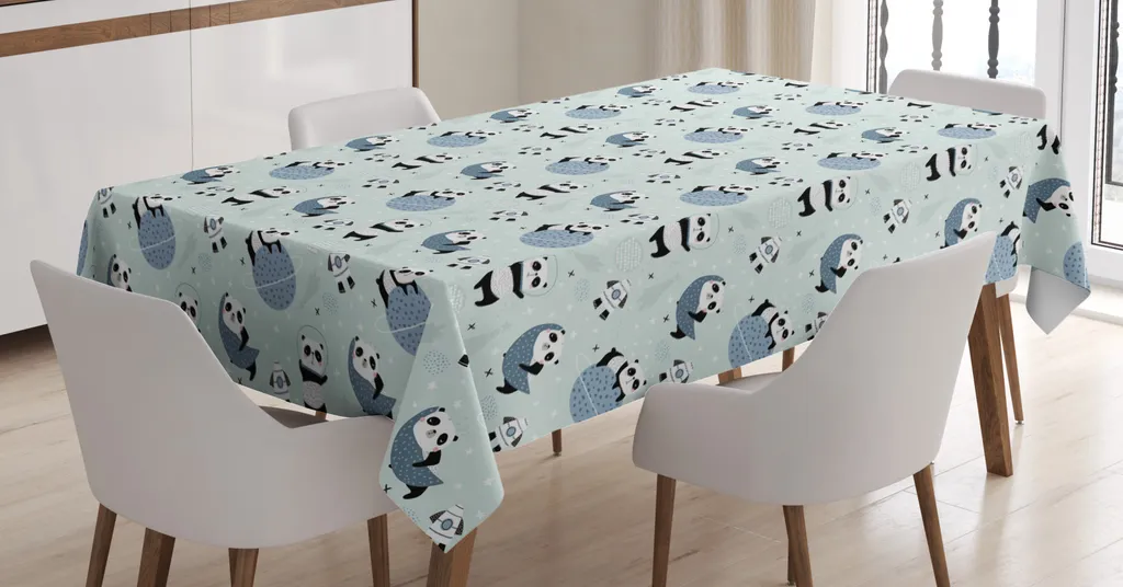 Trasforma la Tavola con la Tovaglia Panda ABAKUHAUS 140x170 cm