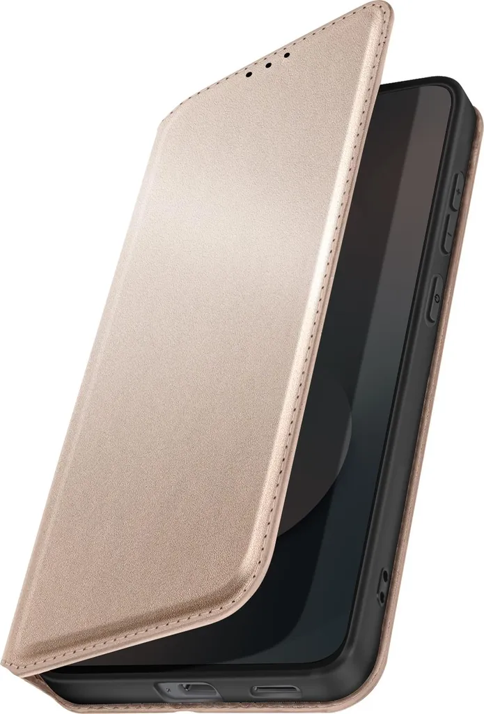 Cover Portafoglio Oro per Samsung S25 FE - Stile Avizar con Supporto