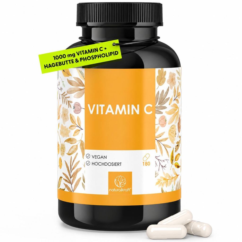 NATURALKRAFT® Premium Vitamin C 1000 mg pro Tagesdosis mit Produktbild 