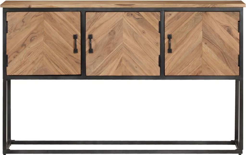 vidaXL Sideboard 120x30x75 cm Akazie Massivholz
