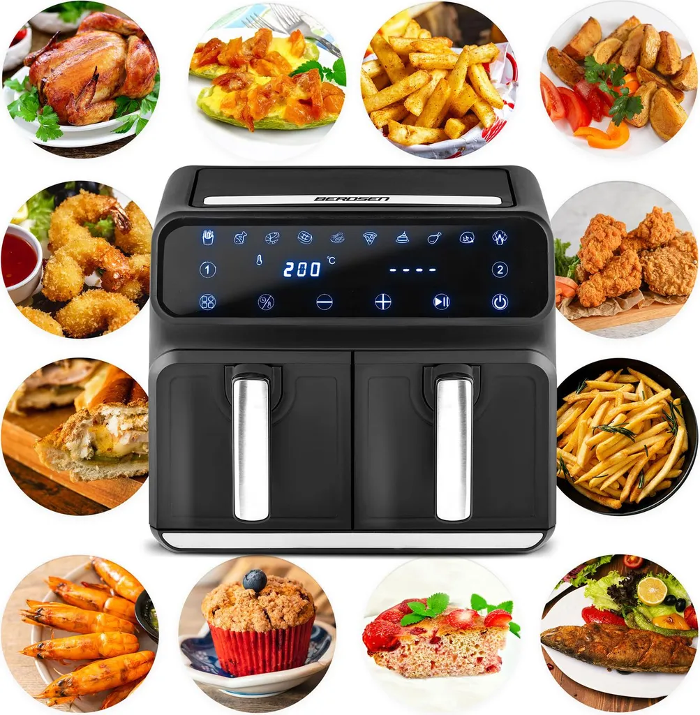 Recensione Berdsen BD-653: Friggitrice Aria Calda 1700W Doppia Area - 32