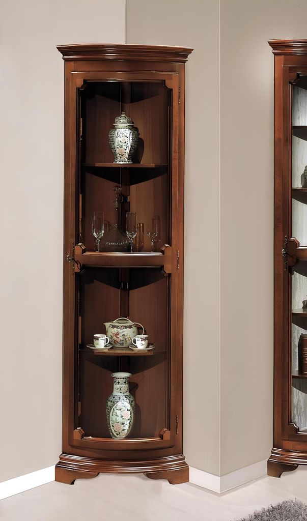 Eck Vitrine Kommoden Vitrinen Kommoden Schränke Glas Designer Schrank Barock
