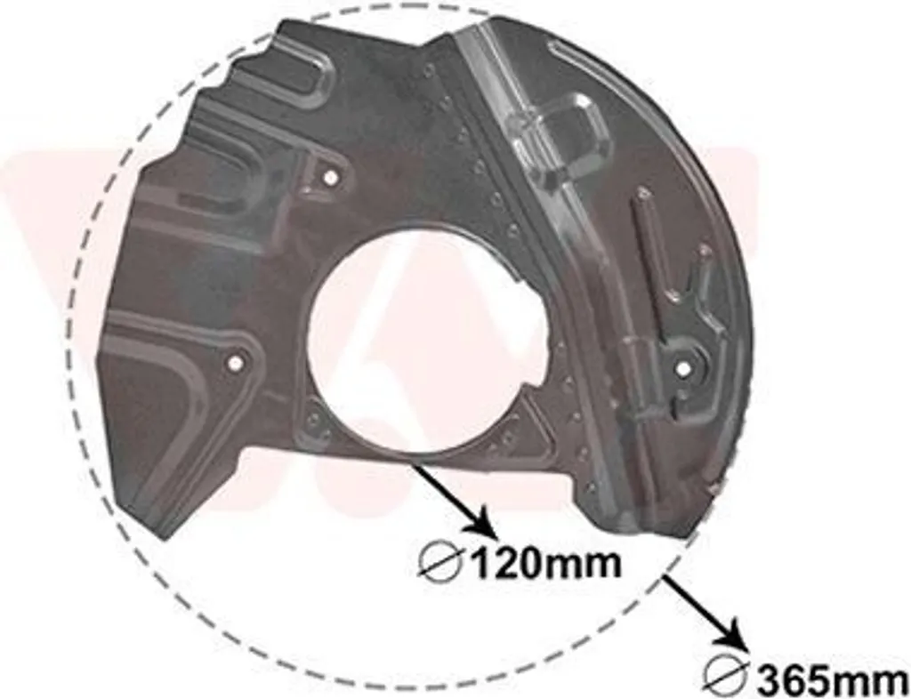 Tôle d'ancrage de frein avant pour BMW X5 E53 - Protection Disque Gauche