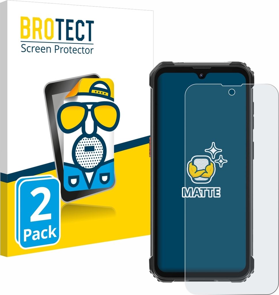 2x BROTECT Schutzfolie für Blackview BV5300 Pro (2023) Displayschutz Displayschutzfolie Folie Matt Entspiegelungsfolie