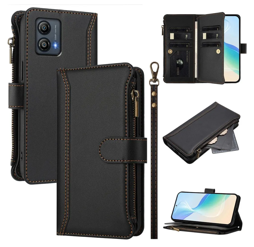 Cover Motorola Moto G23 G13 G53 | Custodia Portafoglio con Zip
