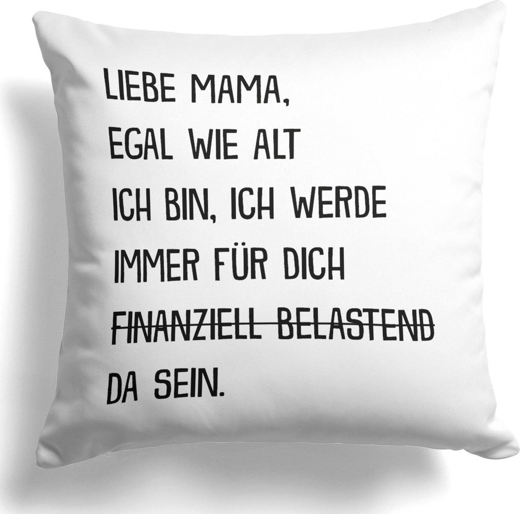 22Feels Mama Geschenk Mutter Kissen Muttertag Geburtstag Weihnachten Deko Frauen Dekoration Wohnzimmer Schlafzimmer Couch