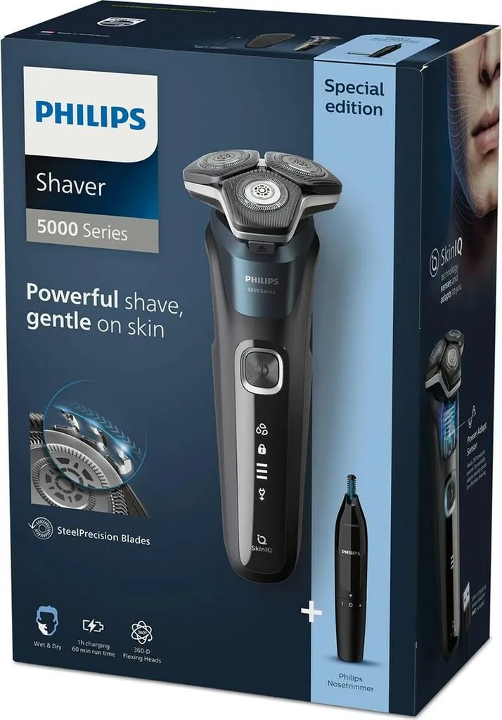 Rasoir Électrique Philips sans Fil pour Homme - Rasage Précis Sec ou Humide