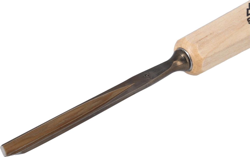 STUBAI Stemmeisen Stechbeitel Serie 52 - Form 45 | Gerader Gaißfuß 6 mm, mit Holzgriff, zum Vorstechen, für Anschlagarbeiten, Schrupparbeiten, R...