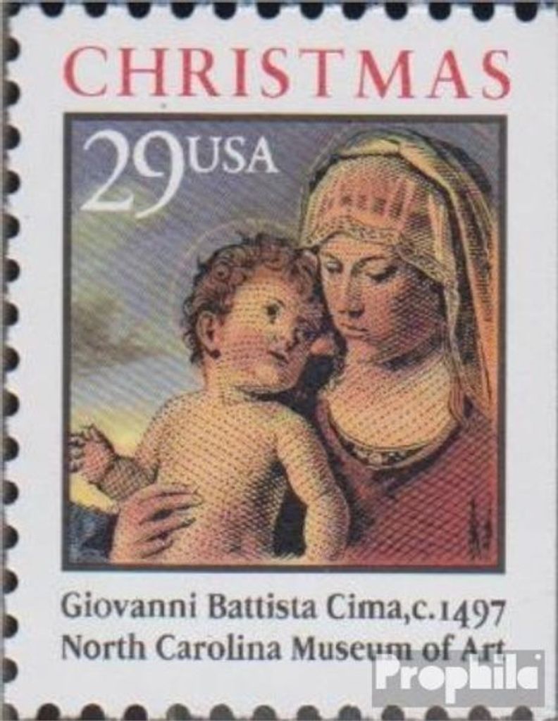 Briefmarken USA 1993 Mi 2405Dr postfrisch Weihnachten