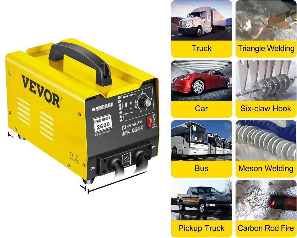 Réparer bosses carrosserie avec VEVOR GYS2600 3500A soudeuse points