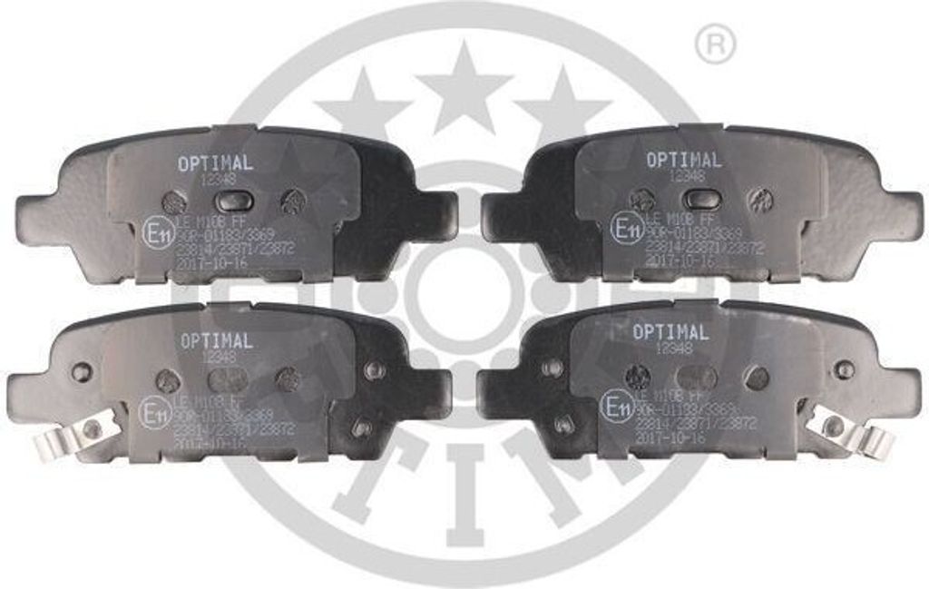 OPTIMAL Bremsbeläge Satz Hinten Bremsklötze für NISSAN X-TRAIL (T30) BP-12348