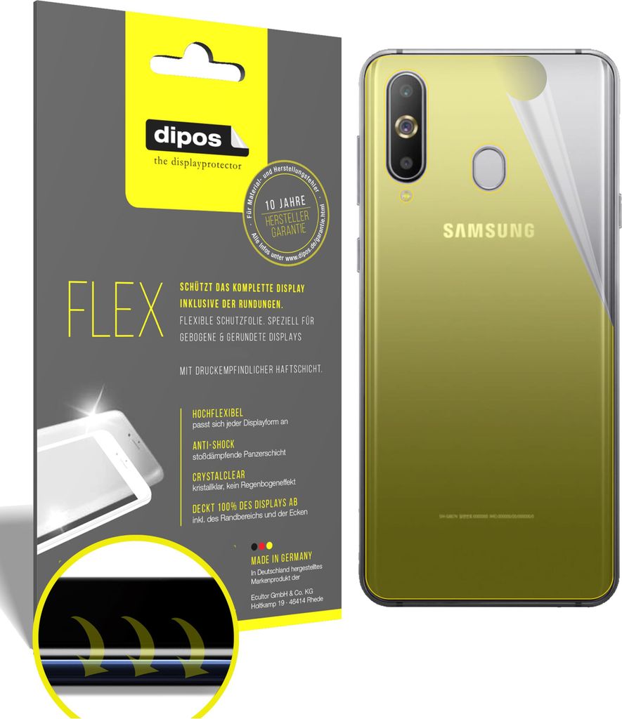 2x Schutzfolie für Samsung Galaxy M40 Rückseite Folie, 100% Produktbild 
