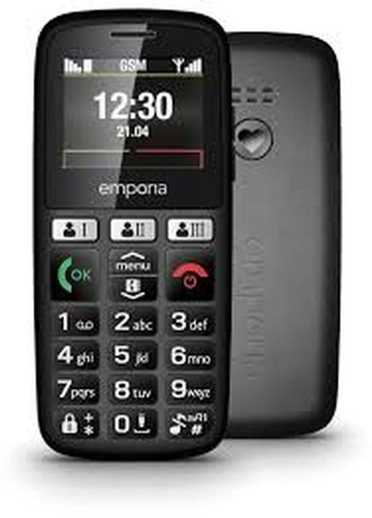 Mobiltelefon für ältere Erwachsene emporia HAPPY E30.v3 Schwarz