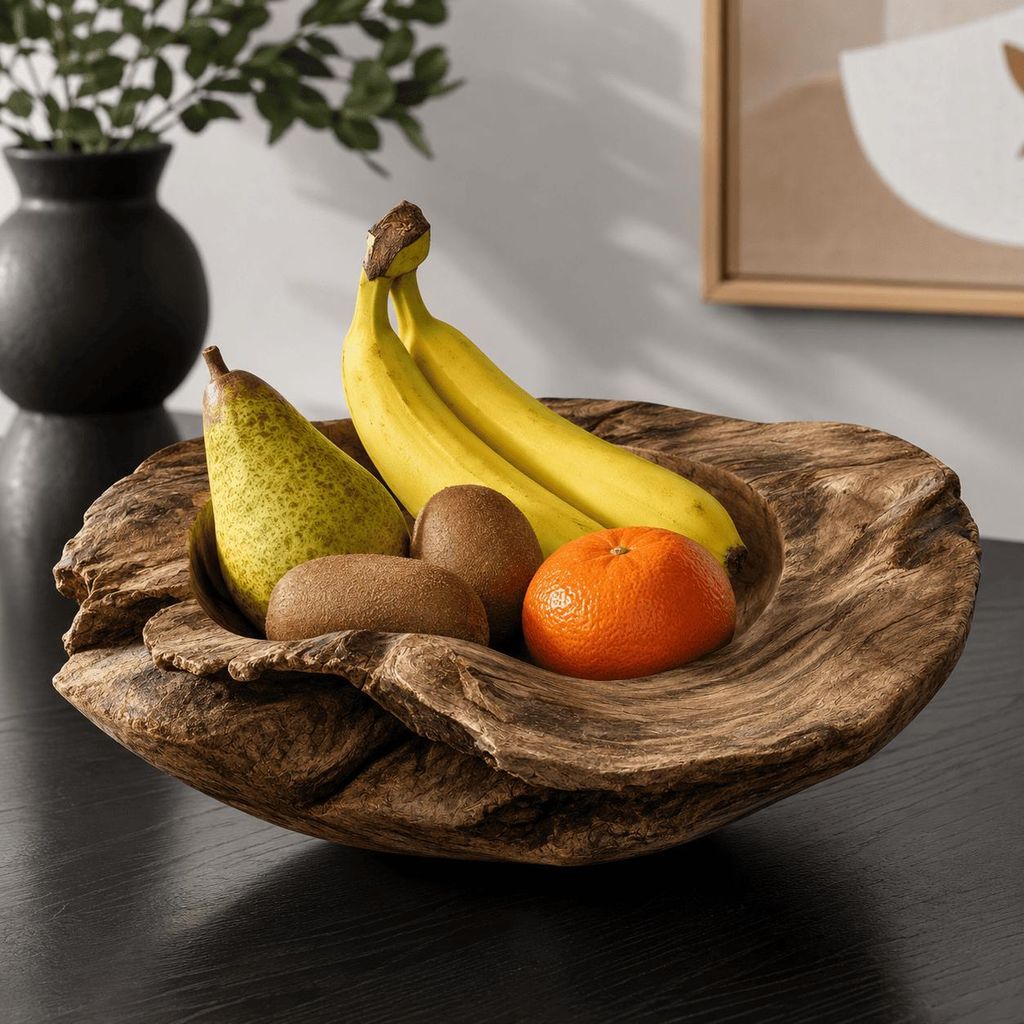 Teakholzschale Teakholz Schale Obstschale Schlüsselschale Produktbild 