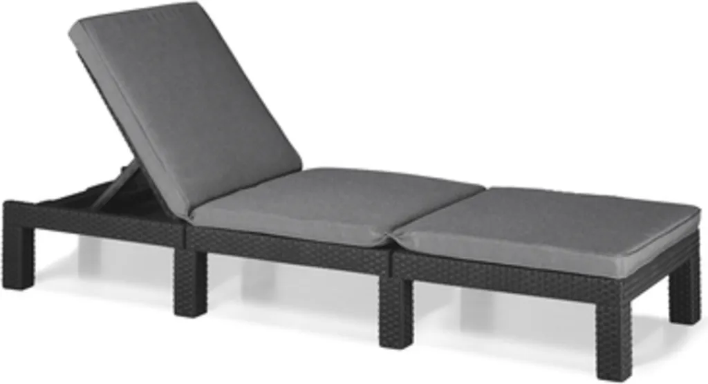 Chaise longue Daytona Deluxe Allibert - Idéal pour bord de piscine et patio