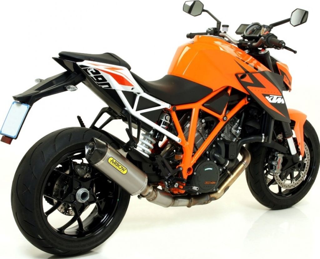 ARROW Rennsport Slip-On Schalldämpfer aus Titan mit Endkappe für KTM 1290 Superduke GT