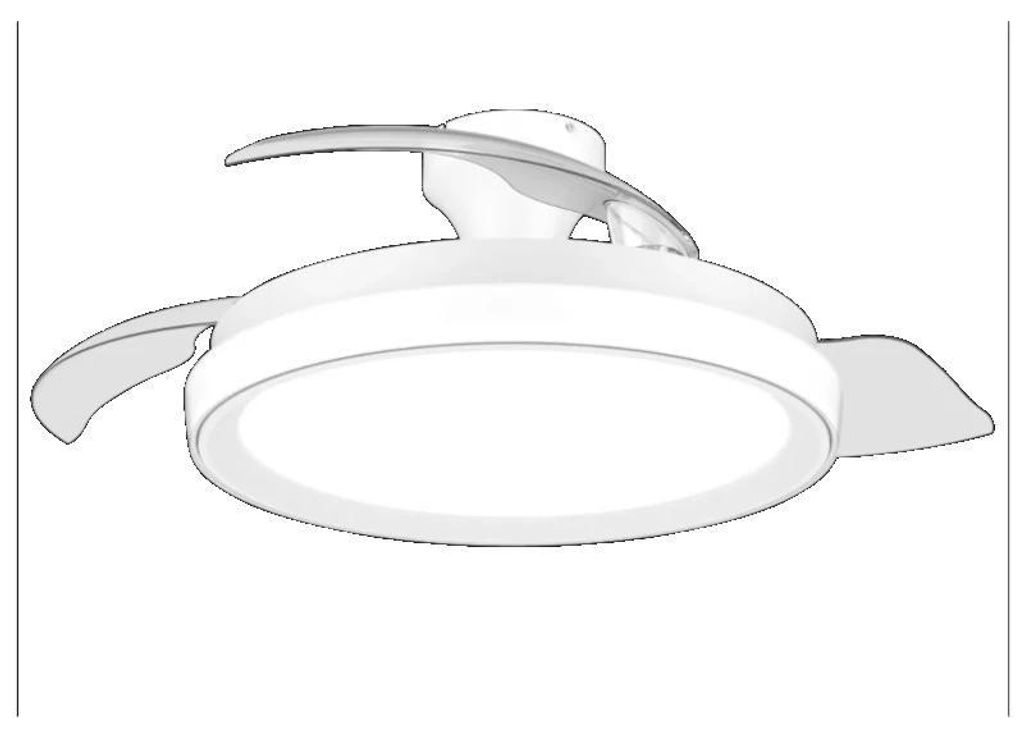 Philips Bliss Ventilatore a pale retrattili, LED a 3 Immagine del prodotto 