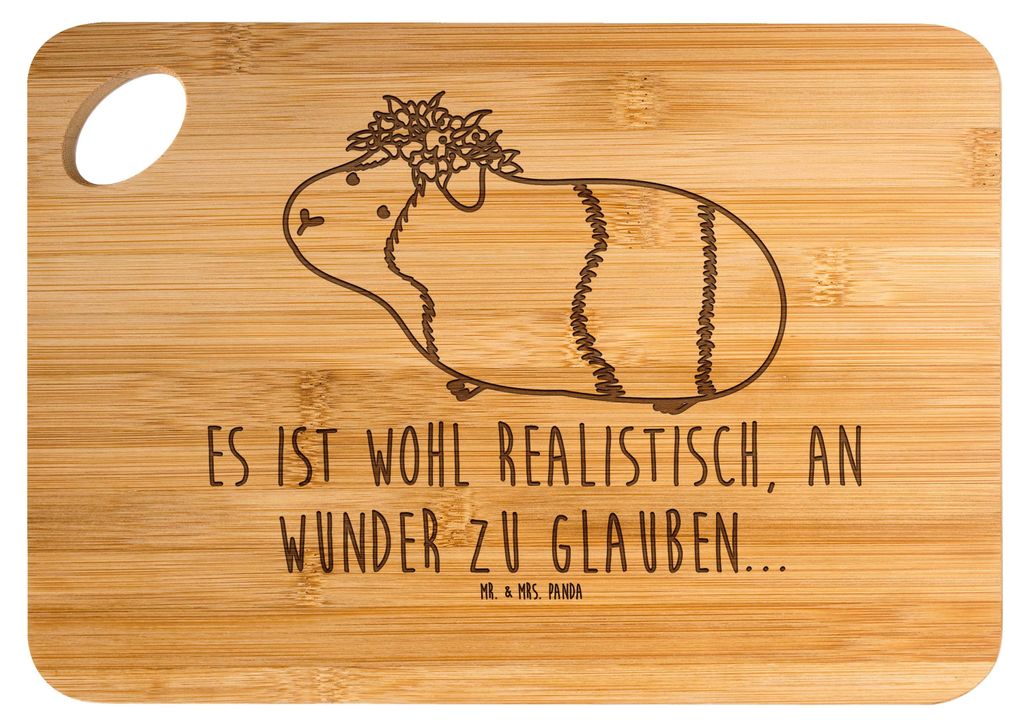 Mr. & Mrs. Panda vesperbrett Meerschweinchen Weisheit - Transparent - Geschenk, Lustige Sprüche, holzschneidebrett, Schneidebrett, Frühstücksbre...