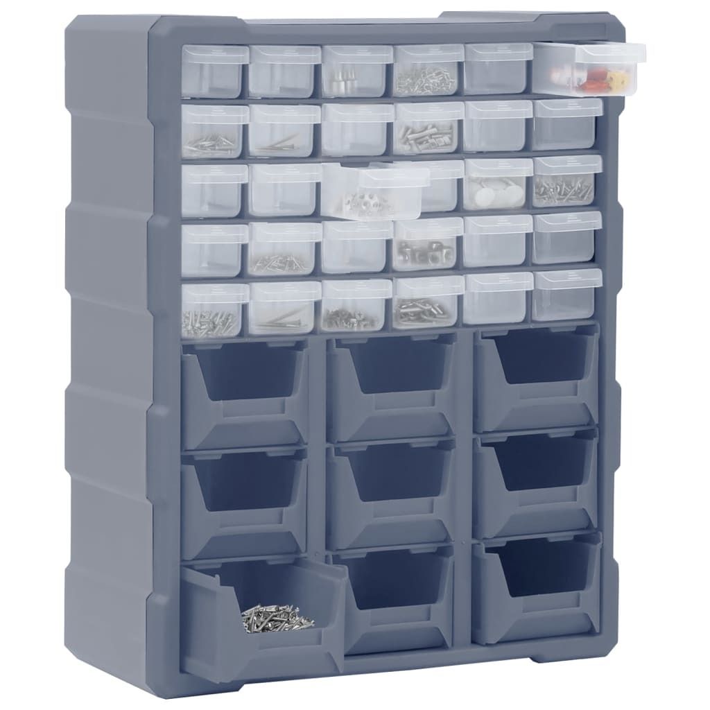 Möbel Multi-Schubladen-Organizer mit 39 Schubladen 38x16x47 cm - Schubladeneinsätze & -organizer CLORIS9732803
