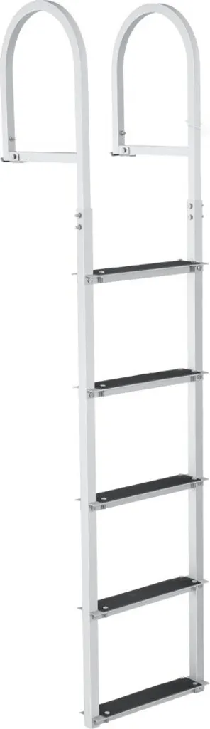Échelle de ponton 5 marches alu avec tapis antidérapant pour bateaux