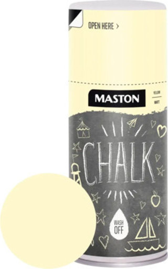 Sprühlack Kreidespray Chalk yellow 150 ml Produktbild 
