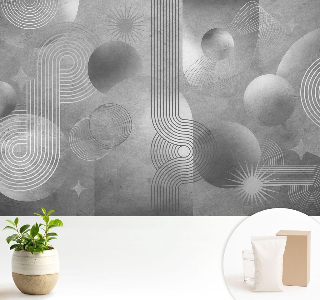 Fototapete - 104x70 cm - Tapete - Wandtapete - Wandbilder - Dekofolie - Tapete Folie - Wand - Dekoration - Wohnzimmer - Abstrakte Eleganz