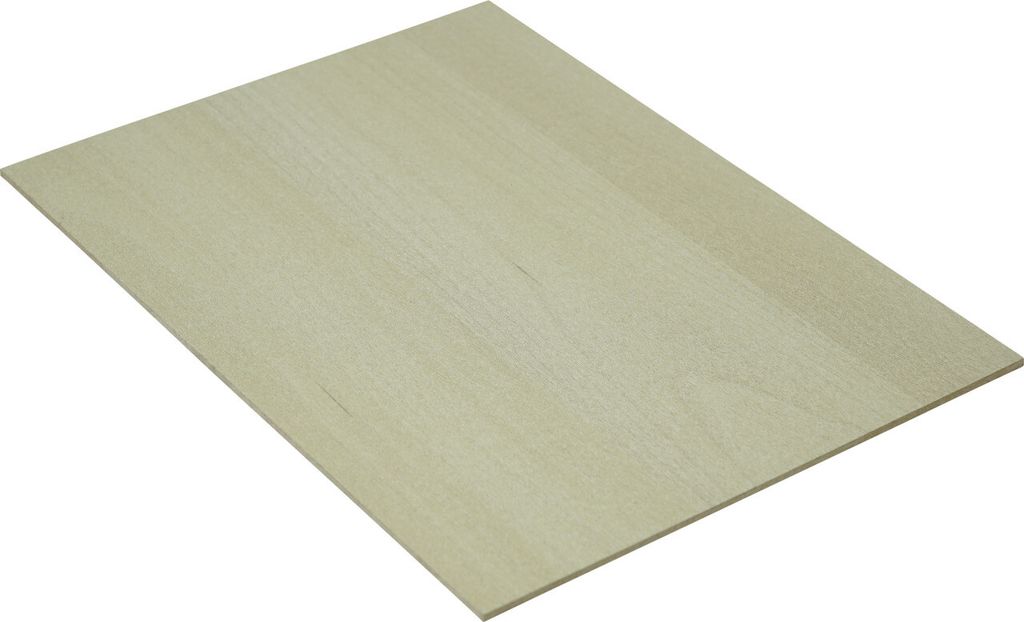 Dünn HDF-Platte Ahorn 120 x 60 cm, 3 mm Produktbild 